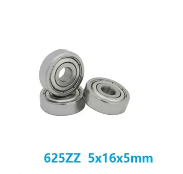 100 шт./лот 625ZZ 625-ZZ 625 ZZ 2Z 5*16*5 мм Миниатюрные шарикоподшипники с глубоким желобом 5x16x5 мм