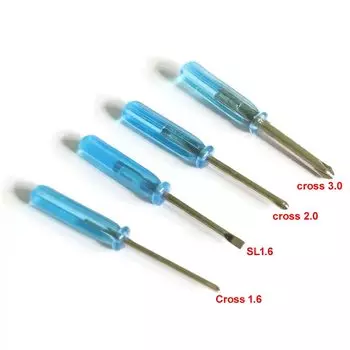 100 шт./лот длина 45 мм Мини Карманная отвертка с крестообразной шлицевой головкой 1,6 мм 2,0 мм 3,0 мм инструмент для ремонта и открытия