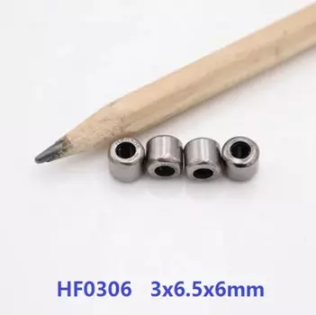 100 шт./лот HF0306 3x6,5x6 мм тянутая чаша односторонний игольчатый подшипник сцепления 3*6,5*6 мм
