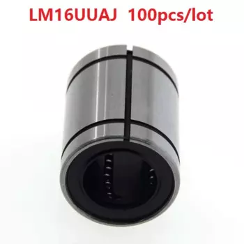 100 шт./лот LM16-AJ LM16UUAJ 16 мм Регулируемые линейные шарикоподшипники типа AJ втулка с ЧПУ 16x28x37 мм