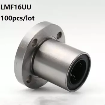 100 шт./лот LMF16UU LMF16 Фланец линейная втулка фланец линейный подшипник линейный шарикоподшипник для линейного вала CNC 3D-принтера