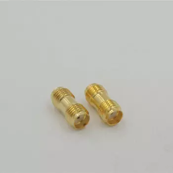 100 шт./лот позолоченный SMA гнездо прямой RF коаксиальный разъем LMR кабель адаптер