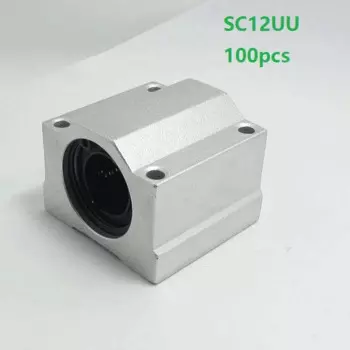 100 шт./лот SC12UU SCS12UU 12 мм Линейный Корпус блок подшипников линейный направляющий вал для cnc маршрутизатора 3D принтера запчасти