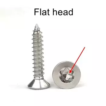 100 шт./лот ST2.9 ST3.9 ST4.2 ST4.8 * L Нержавеющая сталь шесть лепестков круглая голова саморез, SUS 304 винт torx Безопасности Винт