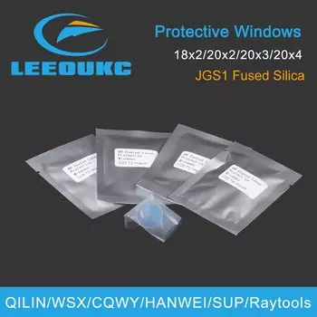 100 шт./лот, защитные окна для лазерной сварки 1064 нм, 18*2/20*2/20*3/20*4 мм для сварочной головки CQWY Sup WSX QiLin HanWei