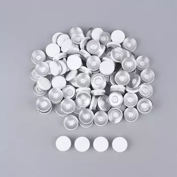 100 шт. медицинских колпачков для флаконов, алюминиевая крышка, флип-Кепка внешнего диаметра 20 мм, алюминиевая крышка