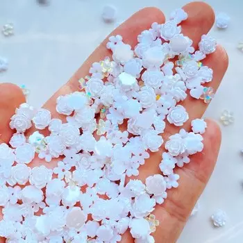 100 шт милые мини смоляные кабошоны TSXJY