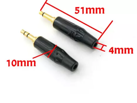 Металлический аудио разъем адаптер 3,5 мм ZHTCRJ 50/100 шт