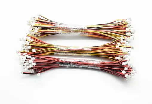 100 шт. Mini Micro JST 1,25 мм 2/3/4/5/6/7/8/9/10 контактов, одна головка/двойная головка, штекер с 15 см электронными проводными разъемами