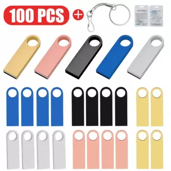 100 шт./партия, флеш-накопитель USB 2,0, 16-128 ГБ