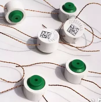 100 шт., пластиковые пломбы с застежкой, уплотнение для счетчика воды, QR-код, защита от подделки