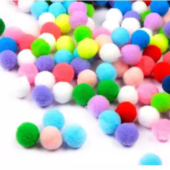 100 шт. помпоны, 10 мм помпоны, меховые шарики, рождественские цвета, карамельные цвета, помпоны для творчества, эластичные мягкие плюшевые шарики для творчества, одежда
