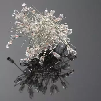 100 шт. прозрачные мини-лампы Evemodel MP03W теплый белый