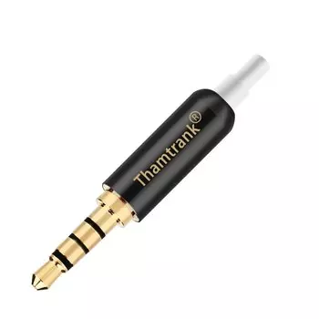 100 комплектов 3,5 мм 4-полюсного стереоразъема с хвостовой вилкой + пылезащитная заглушка для наушников DIY гарнитуры или используется для ремонта наушников 4 дорожки