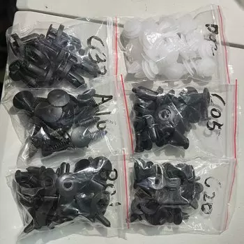 100 шт. разнообразные автомобильные крепежные зажимы, фиксаторы для кузова автомобиля, заклепки бампера, фиксаторы для дверной отделки, комплект крепежных застежек, автомобильные аксессуары
