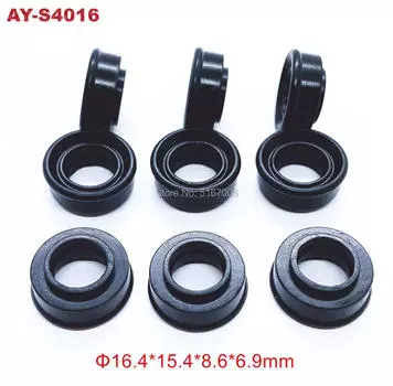 100 шт., резиновые уплотнения топливной форсунки для мультипортовых сервисных комплектов топливных форсунок Keihin AY-S4016, 16,4*6,9*9 мм