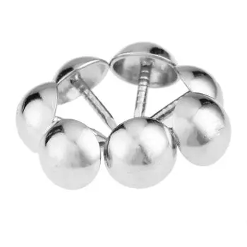 Серебряные декоративные гвозди 7*10 мм 100 шт