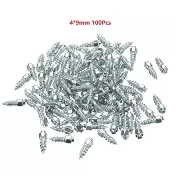 100 шт., шпильки для автомобильных шин, противоскользящие винты, гвозди, авто, мотоцикл, велосипед, грузовик, внедорожные шипы, анти-ледовые шипы, зимняя обувь, шипы для подошвы