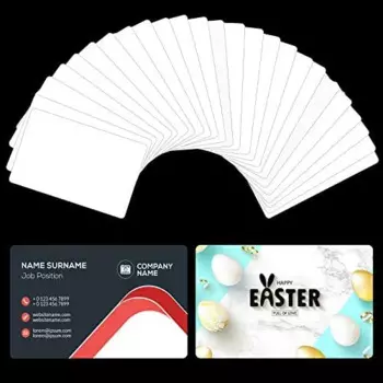 100 шт., сублимационные металлические визитные карточки 86x54x0,32 мм