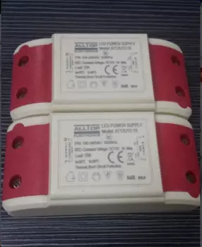 100 шт., светодиоды 12 Вт Драйвер источника питания для освесветильник полосы, трансформатор постоянного тока 12 В 1 А