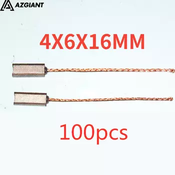 100 шт. угольные щетки для Bosch BMW Volkswagen Audi Changan Geely Ford Volvo Generator (4x6x16 мм)