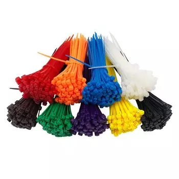 100 шт./упаковка, самоблокирующиеся Нейлоновые кабельные стяжки, 10 цветов, 2,5x100 мм, 2,5*100 мм