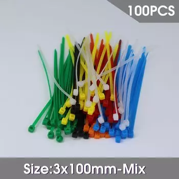 Пластиковые кабельные стяжки 2.5x100 мм