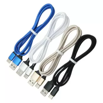 100 шт. USB-кабель для iPhone Тип C, провод для быстрой зарядки USBC для Samsung S9 S8 Xiaomi Android, кабель Micro Data Sync 1 м 2 м 3 м