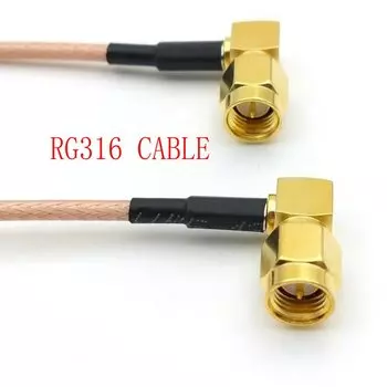 100 шт. ЗHTCRJ кабели SMA прямоугольный штекер