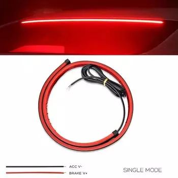 100 см Авто Задний Светодиодный Стоп-Сигнал Задний Третий Стоп-Сигнал Лента Дополнительный Сигнал Хода Задний Хвост Багажник Планка ходовые огни для авто В отношении bmw f30 e90,стоп сигнал дополнительный