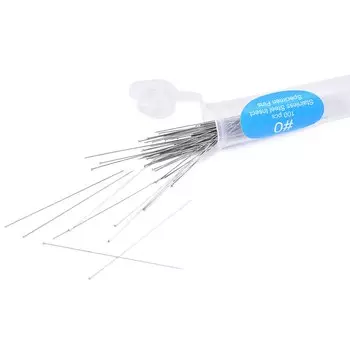 100 стая игла для образцов насекомых, школьная лабораторная энтомологическая игла из нержавеющей стали с трубкой, набор инструментов для защиты от насекомых