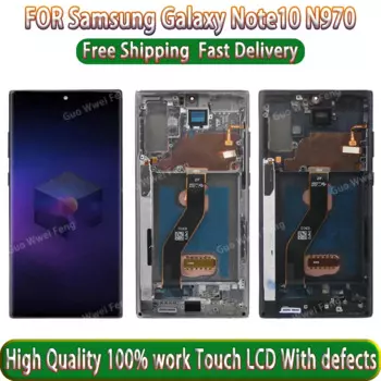 100% тестирование AMOLED Note 10 ЖК-дисплей для Samsung Galaxy Note 10 N970 N970F N9700, дисплей + сенсорный экран, дигитайзер в сборе, замена