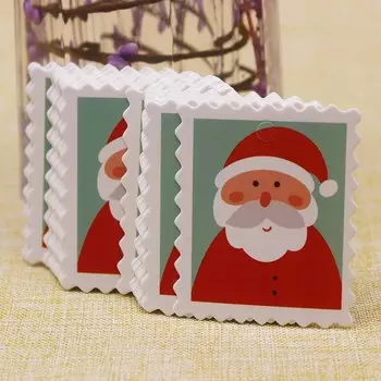 100 Упаковок, Рождественские Бумажные Бирки, Этикетки С Милым Животным Дизайном, Белые Свадебные Сувениры