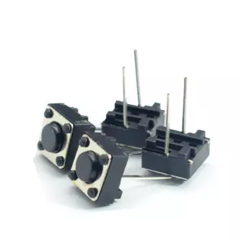 100 шт/лот 6x6x5 мм микро переключатель Тактильный кнопочный переключатель 2 контакта 6*6*5 мм Клавишные переключатели