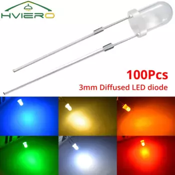 Светодиоды HVIERO F3 3mm круглые разноцветные