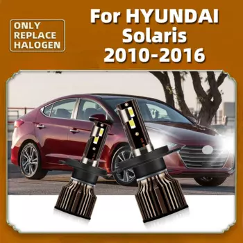 Лампы головного света 100 Вт H4, 12 В, автомобильные лампы Haedlight Turbo, автомобильные лампы для Hyundai Solaris 2010-2016, 2015, 2014, 2013, 2012, Сменные лампы CSP