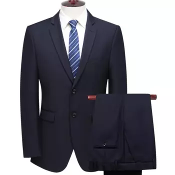 (103) Мужские черные деловые костюмы, мужские профессиональные официальные костюмы