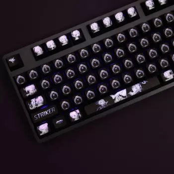 104 Keys Blue Archive Sorasaki Hina Backlit Keycaps PC Coating For Logitech G512 G610 Razer BlackWidow Huntsman Corsair K70 K95
