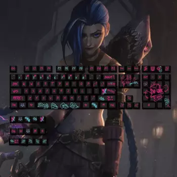 104 клавиши, колпачки для клавиш, тема граффити, высота OEM, термосублимация из ПБТ для механической клавиатуры 61, 68, 75, 87, 104,