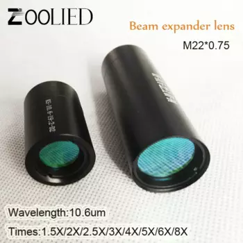 10600nm Co2 лазерный луч, эспандер, фотооптика 1.5X/2X/2.5X/3X/4X/5X/6X/8X/ 10.6um для лазерной резки M22 * 0,75