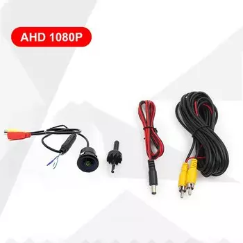 1080P Автомобильная передняя камера заднего вида, резервная камера, 170 градусов, объектив «рыбий глаз», ночное видение, парковка, реверсивный датчик изображения HD, задний вид