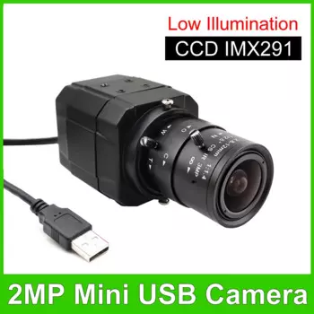 1080P CCD IMX291 веб-камера с низким освещением Usb 2,8-12 мм варифокальный объектив 2 МП высокоскоростная UVC OTG промышленная USB-камера Plug And Play