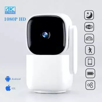 1080P Wi-Fi радионяня улучшенное ночное видение смарт-Обнаружение отслеживание движения двунаправленная Голосовая камера видеонаблюдения