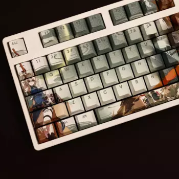 108 клавиш/набор Honkai: Star Rail Feixiao PBT колпачки для клавиш Cherry Profile DIY Custom для MX Switch Механическая клавиатура Аниме Игровой подарок
