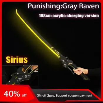 108cm Lightsaber Toy Katana Halloween Cosplay Toy Game Punishing Gray Raven Game Peripherals Arcylic Party Cool Toys Gifts