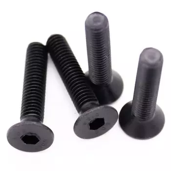 10/100 шт. DIN7991 M2 M2.5 M3 M4 черная 304 нержавеющая сталь Шестигранная розетка плоская с потайной стандартной длиной болта 3-40 мм