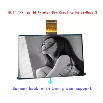 10,1-дюймовый 3D-принтер Creality 14K IPS Halo Mage S со стеклом 5 мм, совместимый со сменными аксессуарами для прямого использования