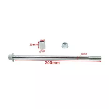 10 12 мм 200 мм/245 мм/270 мм + 3 Распорки, передняя задняя ось для велосипеда-внедорожника 70cc 90cc 125cc 140cc 200cc 250cc