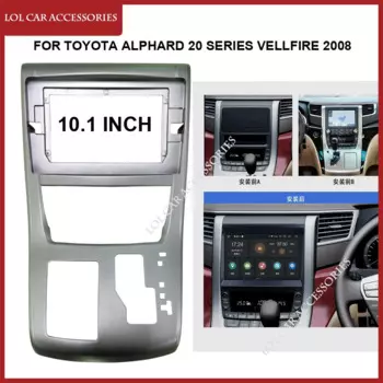 10,1-дюймовый лицевой панель для TOYOTA Alphard 20 серии Vellfire 2008, автомобильный радиоприемник, Android MP5, плеер, 2Din, крышка панели головного устройства