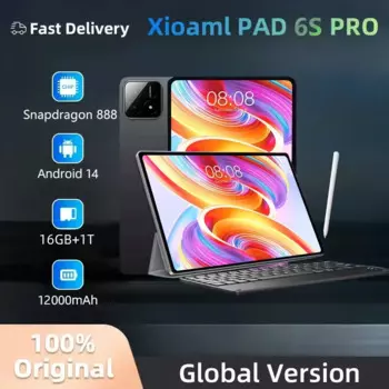 10,1-дюймовый планшет с четырёхъядерным процессором Snapdragon 2024, ОЗУ 16 ГБ, ПЗУ 1 ТБ, 888 мАч, 2-мя слотами для SIM-карт, Bluetooth WiFi GPS